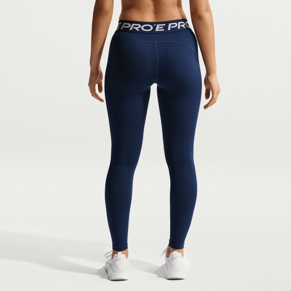 Nike Pro Tights - Midnight Navy/White