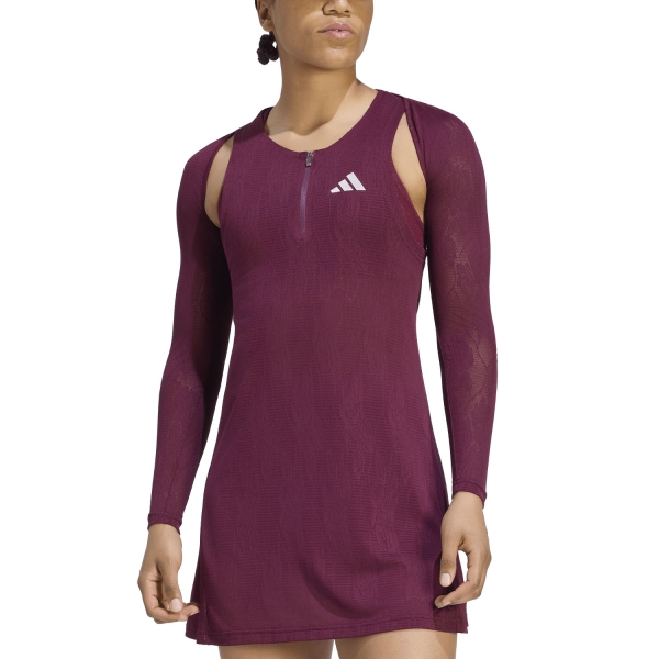 Women's Padel Shirts & Hoodies adidas CLIMACOOL Shrug  Maroon KR4881