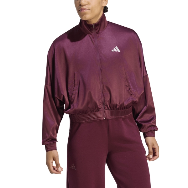 Giacca Padel Donna adidas Cover Up NY Giacca  Maroon KV4189