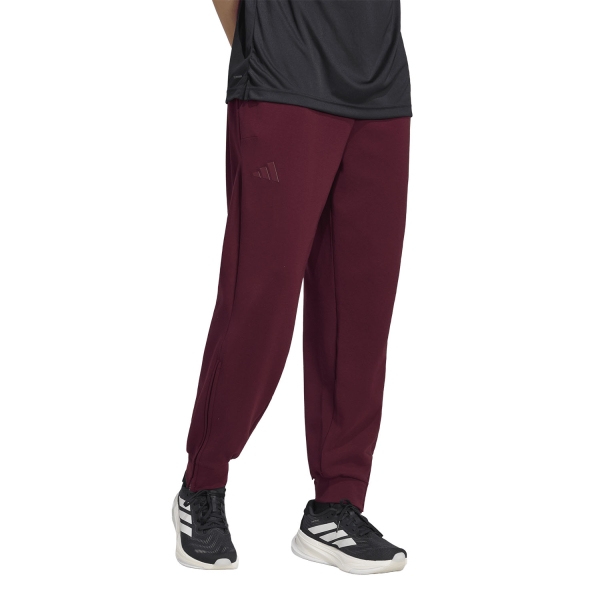 Men's Padel Pant and Tight adidas Cover Up Pants  Maroon KW2037