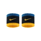Nike Swoosh Classic Small Wristbands - Black/Green Abyss/University Gold