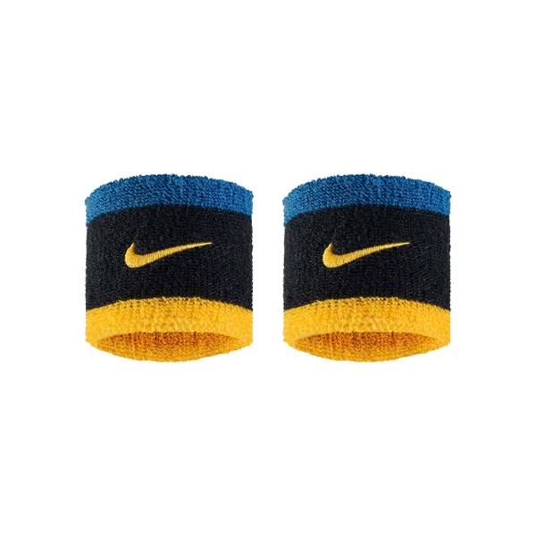 Padel Wristbands Nike Swoosh Classic Small Wristbands  Black/Green Abyss/University Gold N.101.2405.047.OS
