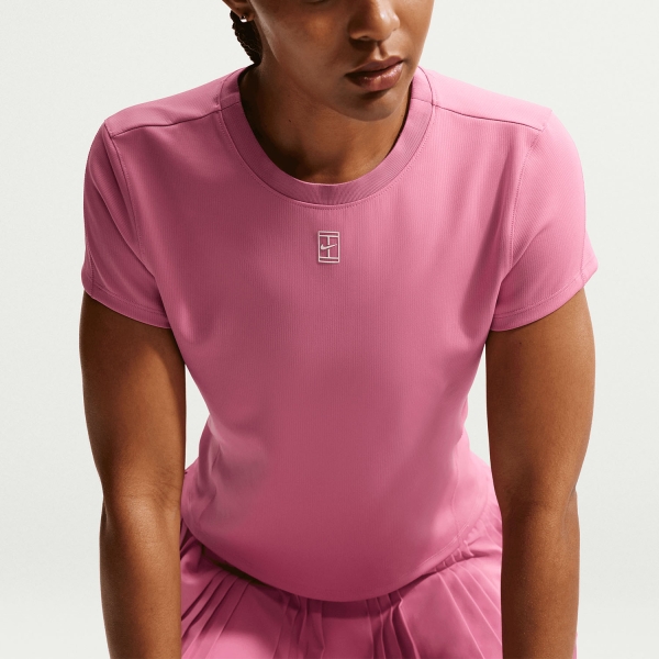 Women's Padel T-Shirt and Polo Nike Court DriFIT Advantage Pro TShirt  Peony/White HQ2994641