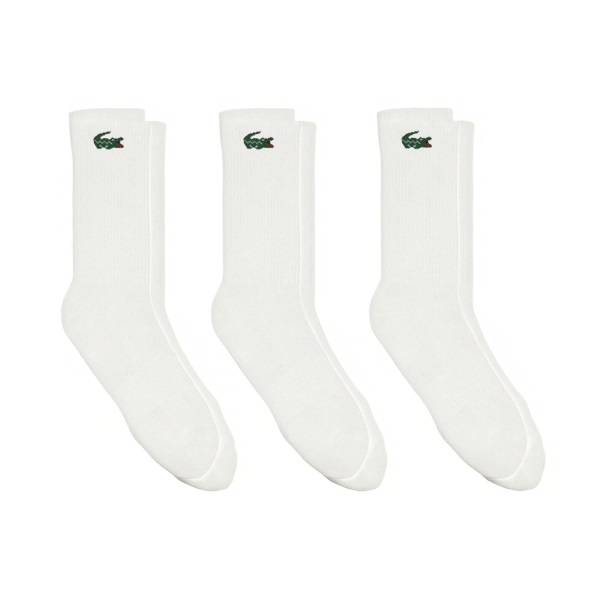 Padel Socks Lacoste Basic x 3 Socks  Blanc RA9246001