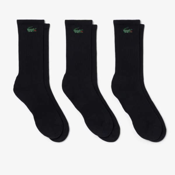 Padel Socks Lacoste Basic x 3 Socks  Noir RA9246031