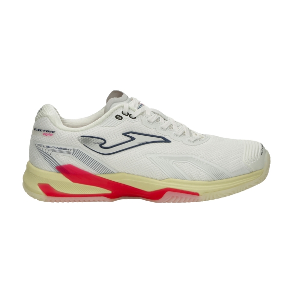 Women's Padel Shoes Joma Electric Clay  White TECLS2602C