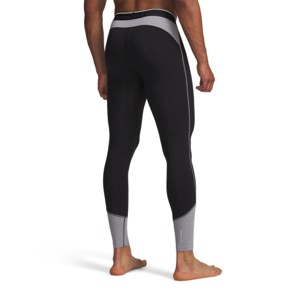 Under Armour HeatGear Elite Long Tights - Ultimate Black/Steel/Reflective