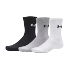 Under Armour Performance Crew x 3 Calze - White/Steel Under Armour Performance Crew x 3 Calze - White/Steel