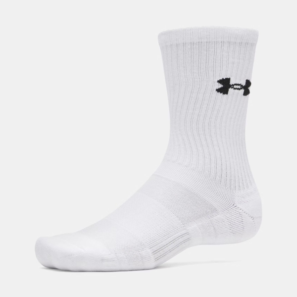 Under Armour Performance Crew x 3 Calze - White/Steel