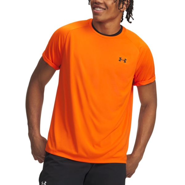 Men's T-Shirt Padel Under Armour Tech 2.0 TShirt Outrageous Orange/Black 13264130808