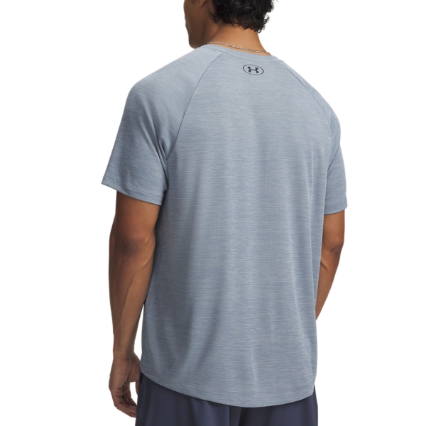Under Armour Textured T-Shirt - Blue Wind/Black