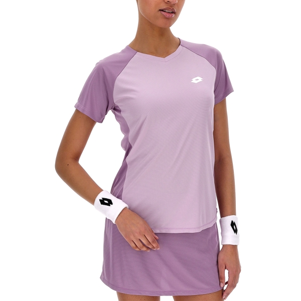Women's Padel T-Shirt and Polo Lotto Superrapida VIII TShirt  Winsome Orchid 222850EPM