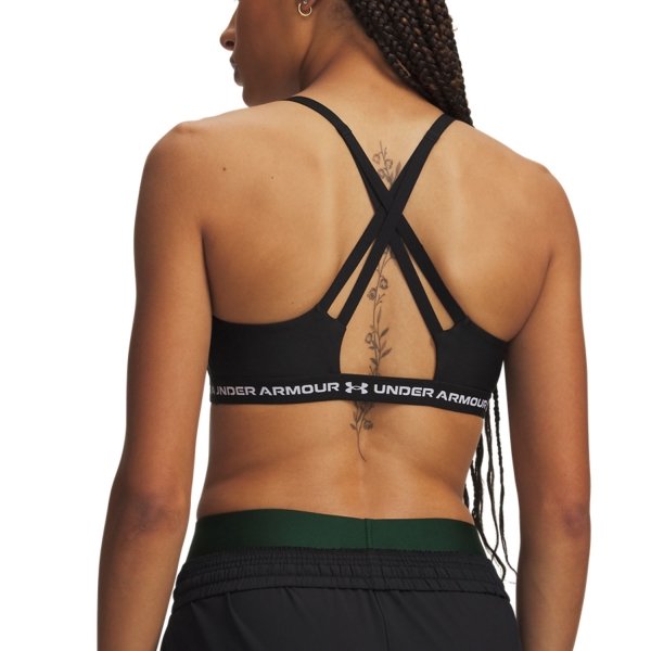 Under Armour Crossback Low Strap Sports Bra - Ultimate Black/White