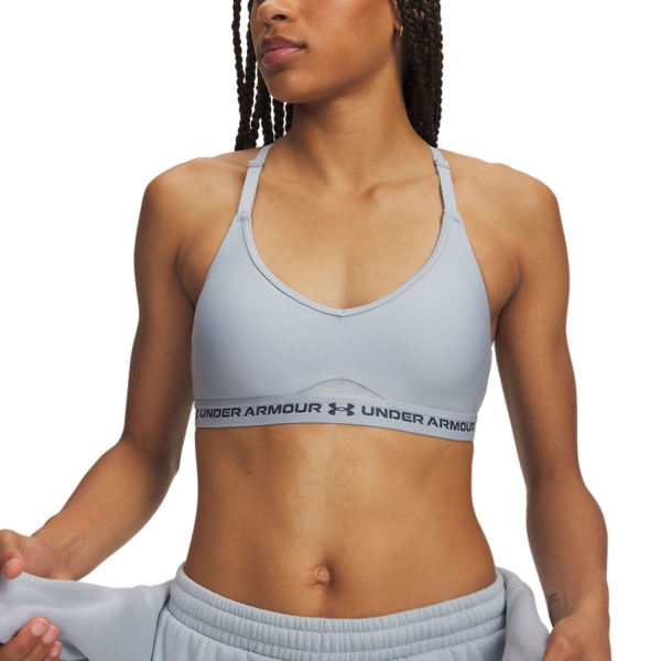 Women's Bra and Underwear Under Armour Crossback Low Strap Sports Bra  Blue Fog/Downpour Gray 60169440034