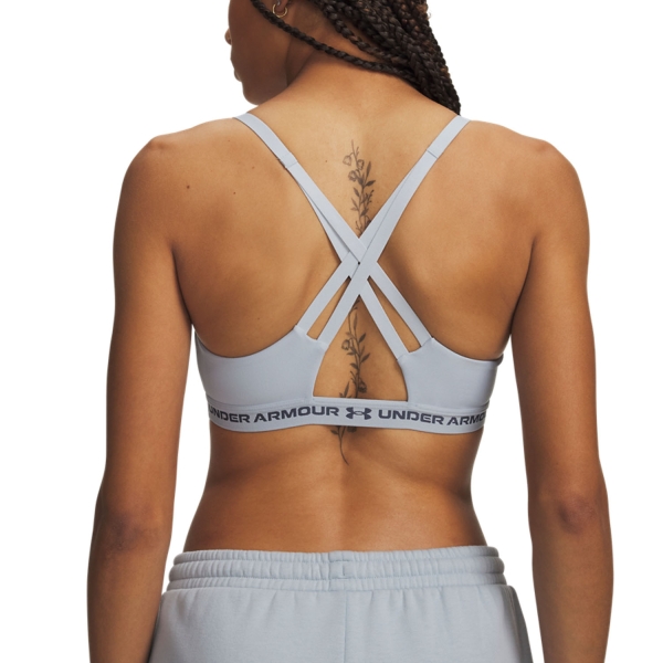 Under Armour Crossback Low Strap Sports Bra - Blue Fog/Downpour Gray