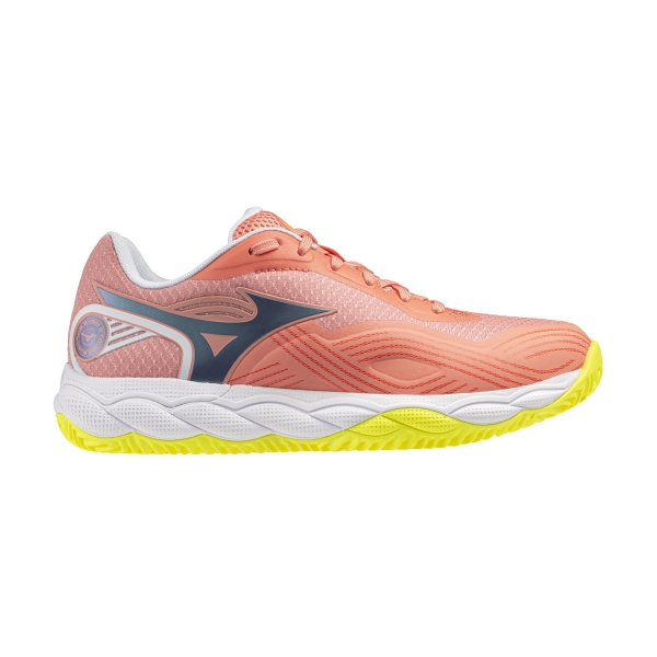 Women's Padel Shoes Mizuno Wave Enforce Court 2 Padel  Desert Flower/Wild Wind/Yellow Jasper 61GB263755