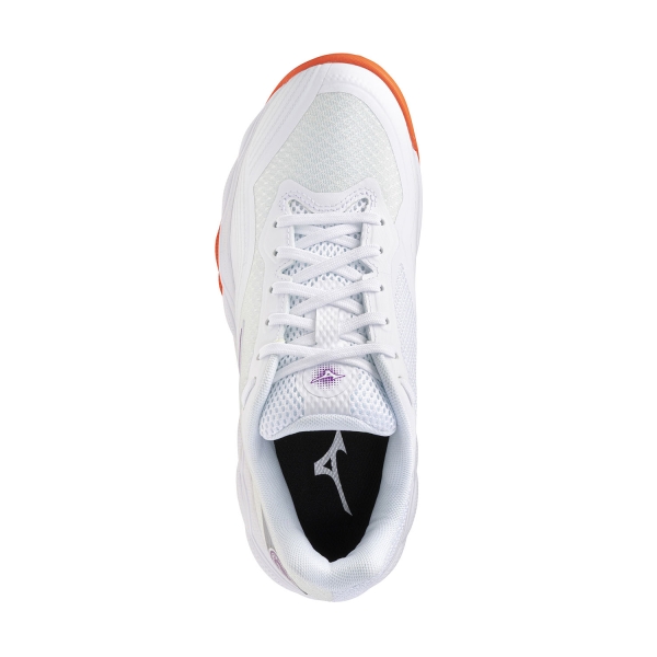 Mizuno Wave Enforce Court 2 Clay - White/Dahlia/Sunstone