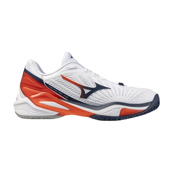 Men's Padel Shoes Mizuno Neo Ace CC  White/Insignia Blue/Orange 61GC266202
