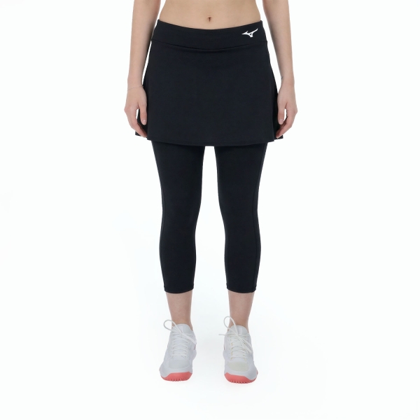 Women's Padel Skirts and Shorts Mizuno Performance 2 in 1 Skirt  Black 62GBD70209