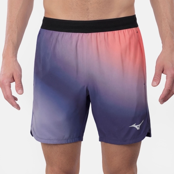 Men's Padel Shorts Mizuno Graphic 7.5in Shorts  Beacon Blue 62GBD50014