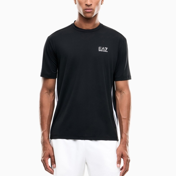 Men's T-Shirt Padel EA7 Pro Classic TShirt  Black 7M002486AF13689UC001