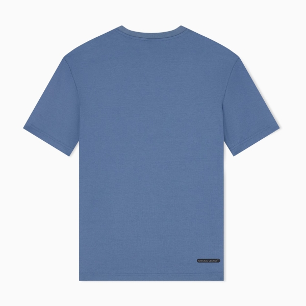 EA7 Natural VENTUS7 T-Shirt - China Blue