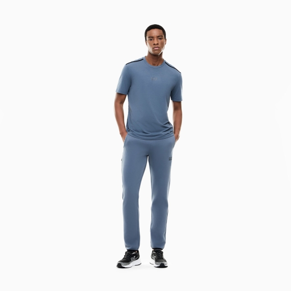 EA7 Natural VENTUS7 T-Shirt - China Blue