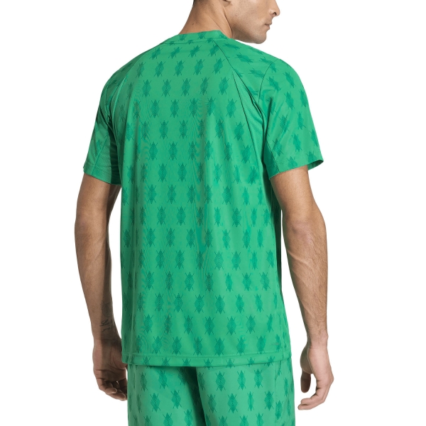 adidas Club CLIMACOOL Graphic Camiseta - Semi Court Green/Collegiate Green