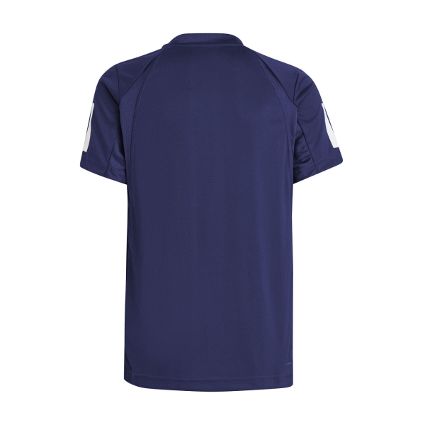 adidas Club 3 Stripes Logo Camiseta Niño - Dark Blue