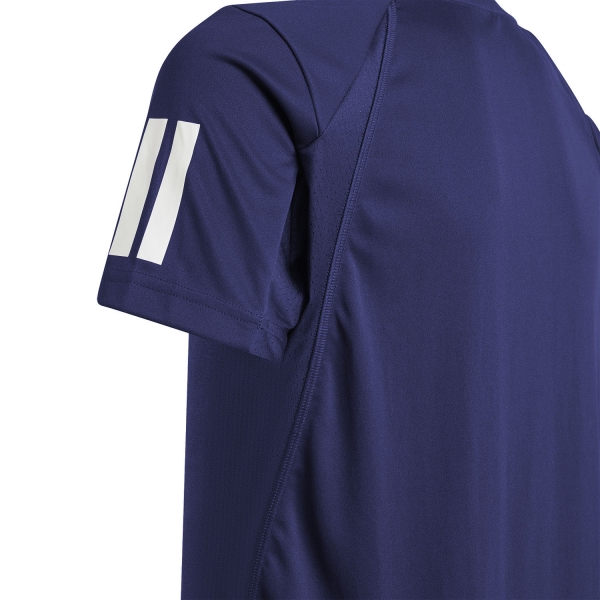 adidas Club 3 Stripes Logo Camiseta Niño - Dark Blue