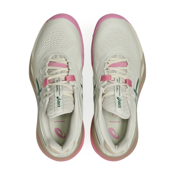ASICS Gel Resolution X Padel - Soft Oat/Jewel Green