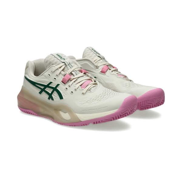 ASICS Gel Resolution X Padel - Soft Oat/Jewel Green