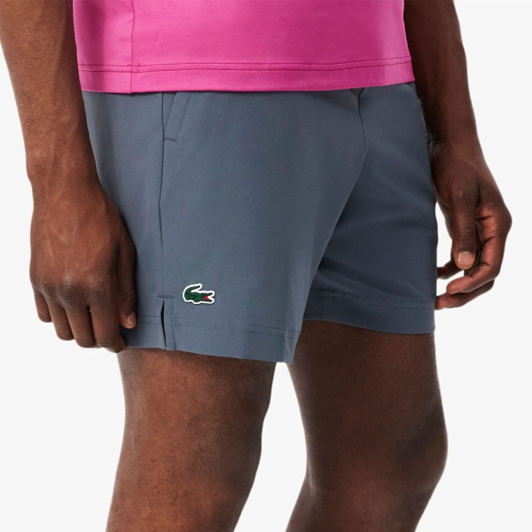 Shorts Padel Hombre Lacoste Reflective Accent Ultra Dry 7in Shorts  Gris GH67397EZ