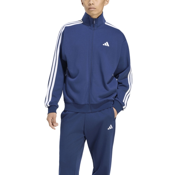 Tuta Padel Uomo adidas 3 Stripes Logo Tuta  Team Navy Blue 2/White KY2283
