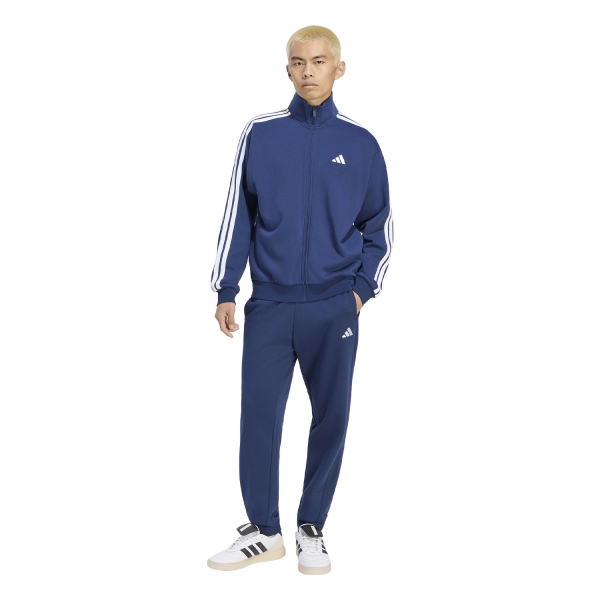 adidas 3 Stripes Logo Tuta - Team Navy Blue 2/White