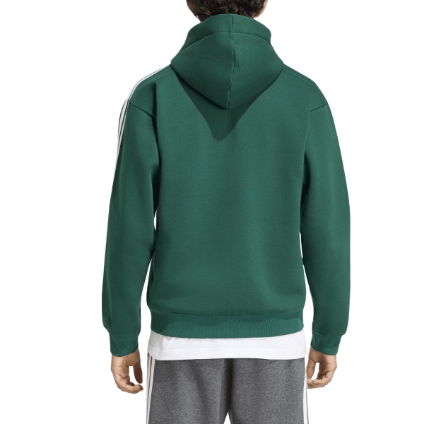 adidas Essentials 3 Stripes Print Felpa - Collegiate Green/Off White