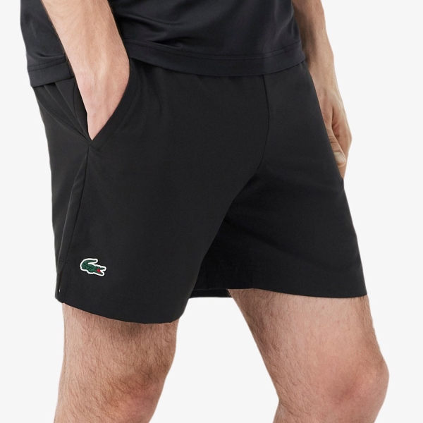 Shorts Padel Hombre Lacoste Reflective Accent Ultra Dry 7in Shorts  Noir GH6739031