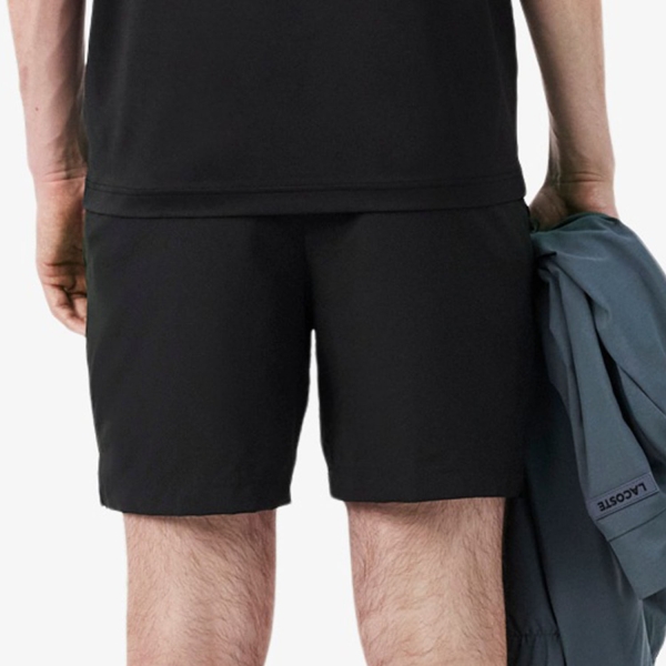 Lacoste Reflective Accent Ultra Dry 7in Shorts - Noir