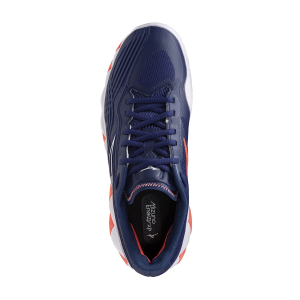 Mizuno Wave Enforce Tour 2 Clay - Beacon Blue/White/Lava Orange