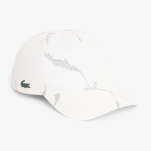 Gorras y Viseras Padel Lacoste Reflective Print Gorra  Blanc RK6839001