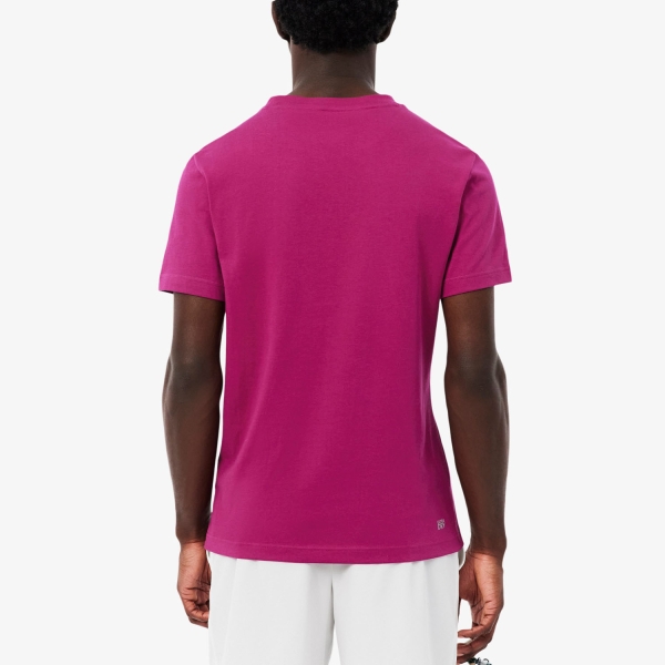 Lacoste Ultra Dry Camiseta - Rose Fushia/Bleu Marine