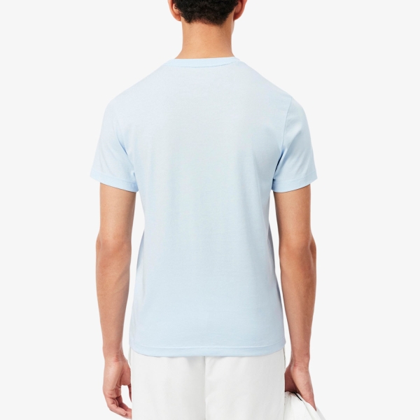 Lacoste Printed Graphic T-Shirt - Bleu Clair/Bleu