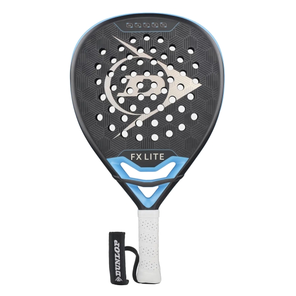 Dunlop FX LITE Padel - Neon Cyan/Rainbow Foil/Black/Gun Metal/White