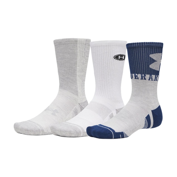Calze Padel Under Armour Performance Tech Nov x 3 Calze  Blackout Navy/White/Halo Gray 60151410997