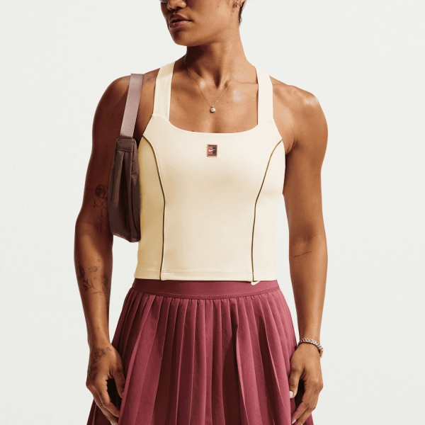 Top Padel Mujer Nike Court DriFIT Top  Chalk IU1829102