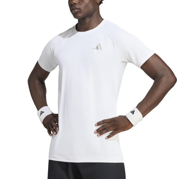 Men's T-Shirt Padel adidas CLIMACOOL+ Pro Freelift TShirt  White KR0486