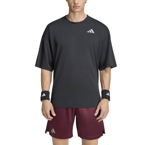 Men's T-Shirt Padel adidas CLIMACOOL+ Pro TShirt  Black KR9542