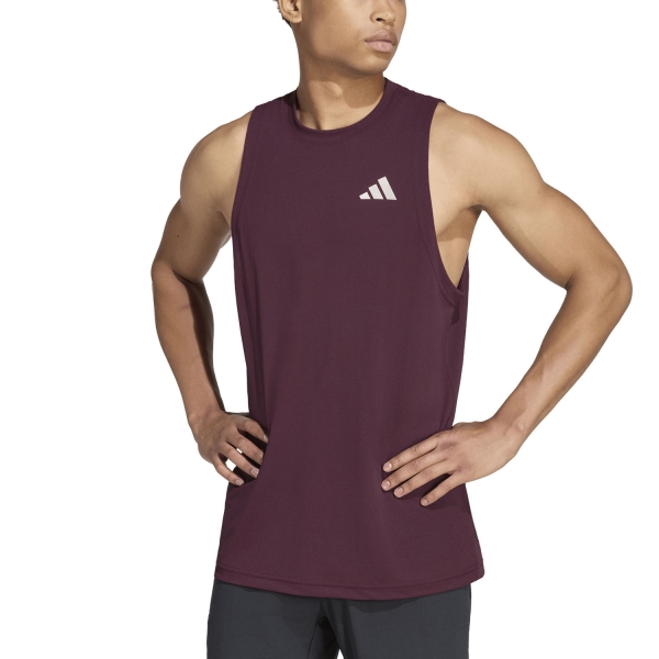 Men's T-Shirt Padel adidas CLIMACOOL+ Tank  Maroon KV4301