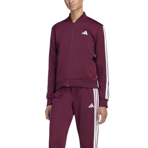 Traje de Padel Mujer adidas Essentials 3S Chandal  Maroon KT0512