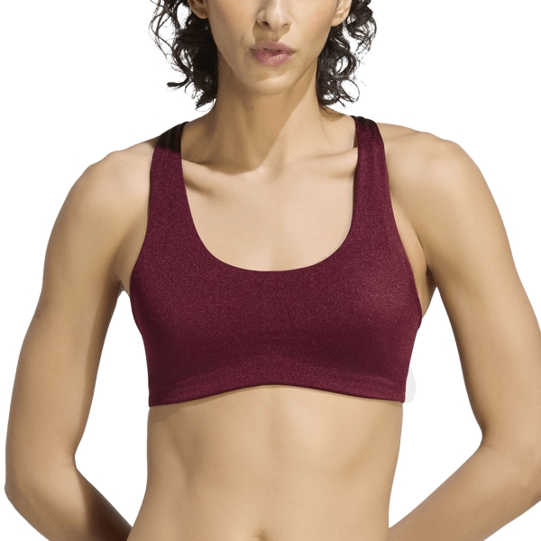 Women's Bra and Underwear adidas Optime Sports Bra  Maroon KY8253